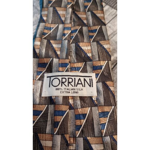 Torriani 100% Italian Silk Extra Long Tie - Picture 3 of 5